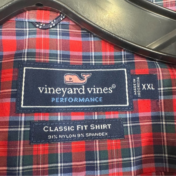 Vineyard Vines Men’s Performance Stretch Tartan Shirt Button Down L/S Size XXL - Picture 2 of 7